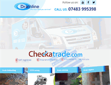 Tablet Screenshot of drainlineservices.co.uk